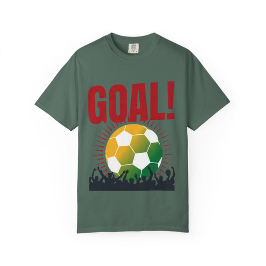 Goal! Soccer Fan T-Shirt — Vibrant Soccer Ball & Crowd Graphic