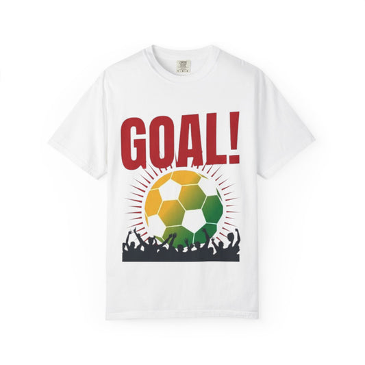 Goal! Soccer Fan T-Shirt — Vibrant Soccer Ball & Crowd Graphic